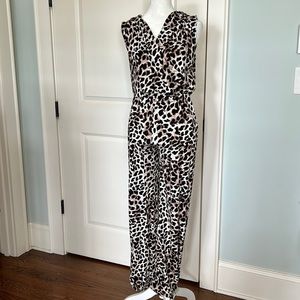 NWT FUN, sexy leopard jumpsuit. From Boston Proper size XXS.